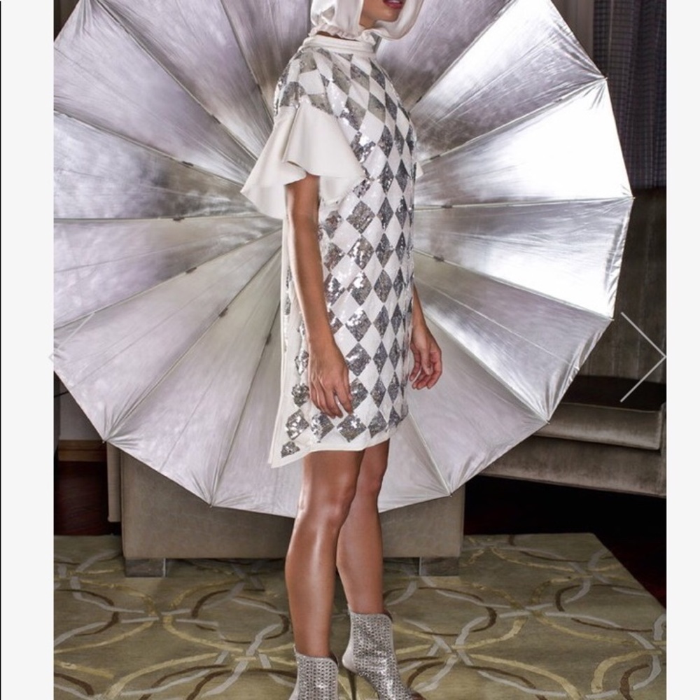 Designer checkerboard Nuvula Dress, Tunic